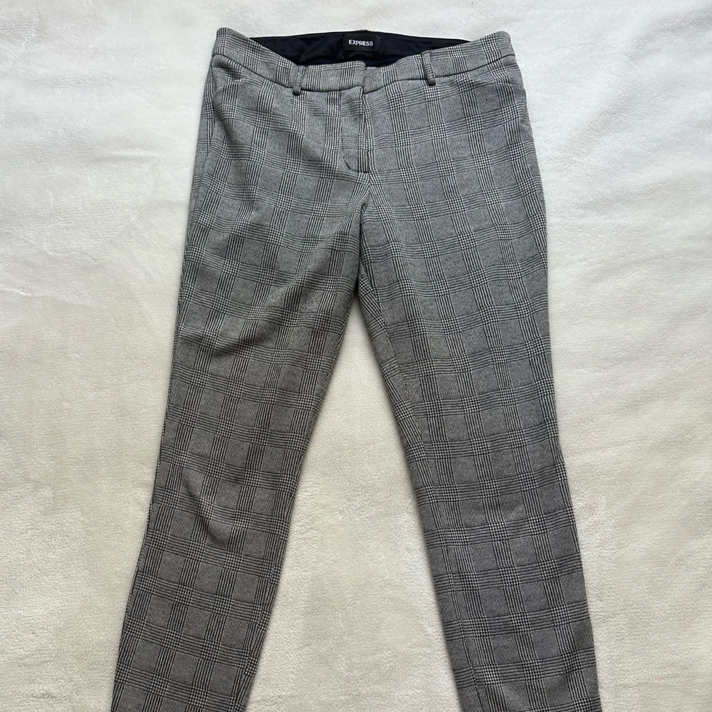 Express Gray Mid-Rise Pants